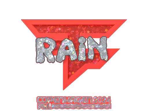 Sticker rain (Glitter) | Copenhagen 2024 - Preço e onde comprar no CS2