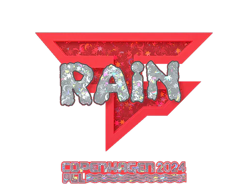 Sticker rain (Glitter) | Copenhagen 2024 - Preço e onde comprar no CS2