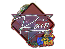 Sticker rain (Glitter) | Rio 2022 - Preço e onde comprar no CS2