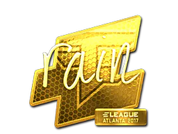 Sticker rain (Gold) | Atlanta 2017 - Preço e onde comprar no CS2