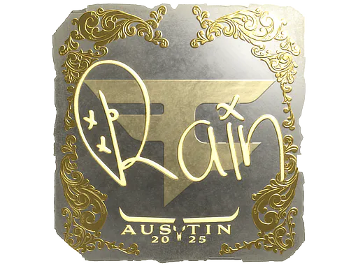 Sticker rain (Gold) | Austin 2025 - Preço e onde comprar no CS2