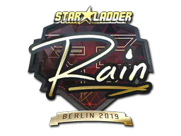 Sticker rain (Gold) | Berlin 2019 - Preço e onde comprar no CS2
