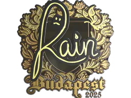 Sticker rain (Gold) | Budapest 2025 - Preço e onde comprar no CS2