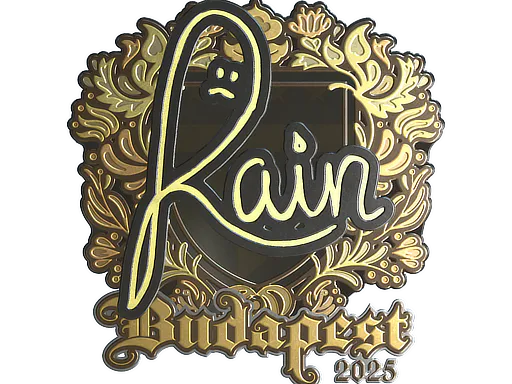 Sticker rain (Gold) | Budapest 2025 - Preço e onde comprar no CS2