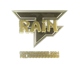 Sticker rain (Gold) | Copenhagen 2024 - Preço e onde comprar no CS2