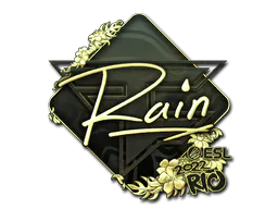 Sticker rain (Gold) | Rio 2022 - Preço e onde comprar no CS2