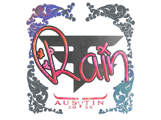 Sticker rain (Holo) | Austin 2025 - Preço e onde comprar no CS2