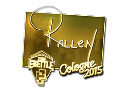 Sticker rallen (Gold) | Cologne 2015 - Preço e onde comprar no CS2