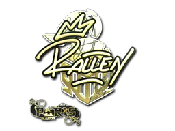 Sticker rallen (Gold) | Paris 2023 - Preço e onde comprar no CS2