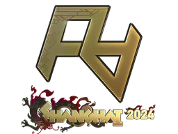 Sticker Rare Atom (Gold) | Shanghai 2024 - Preço e onde comprar no CS2