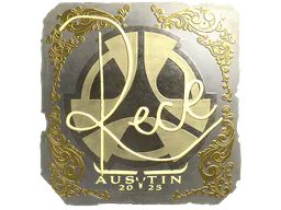 Sticker reck (Gold) | Austin 2025 - Preço e onde comprar no CS2
