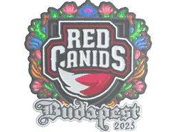 Sticker RED Canids (Embroidered) | Budapest 2025 - Preço e onde comprar no CS2