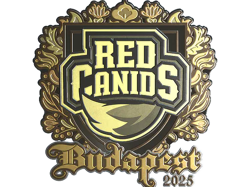 Sticker RED Canids (Gold) | Budapest 2025 - Preço e onde comprar no CS2