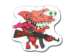 Sticker Red Shark Shooter - Preço e onde comprar no CS2