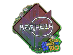 Sticker refrezh (Glitter) | Rio 2022 - Preço e onde comprar no CS2