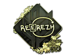 Sticker refrezh (Gold) | Rio 2022 - Preço e onde comprar no CS2