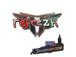 Sticker refrezh (Holo) | Stockholm 2021 - Preço e onde comprar no CS2