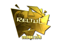 Sticker reltuC (Gold) | Cologne 2016 - Preço e onde comprar no CS2