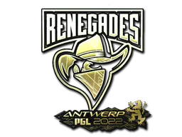 Sticker Renegades (Gold) | Antwerp 2022 - Preço e onde comprar no CS2