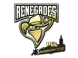 Sticker Renegades (Gold) | Stockholm 2021 - Preço e onde comprar no CS2