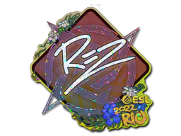 Sticker REZ (Glitter) | Rio 2022 - Preço e onde comprar no CS2