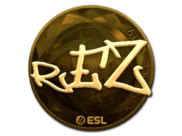 Sticker REZ (Gold) | Katowice 2019 - Preço e onde comprar no CS2