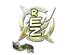 Sticker REZ (Gold) | Paris 2023 - Preço e onde comprar no CS2