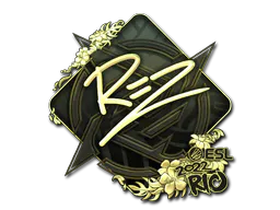 Sticker REZ (Gold) | Rio 2022 - Preço e onde comprar no CS2