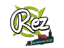 Sticker REZ | Stockholm 2021 - Preço e onde comprar no CS2