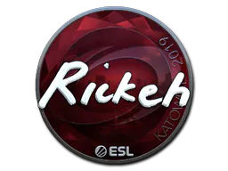Sticker Rickeh (Foil) | Katowice 2019 - Preço e onde comprar no CS2