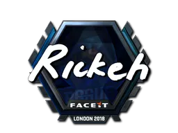 Sticker Rickeh (Foil) | London 2018 - Preço e onde comprar no CS2