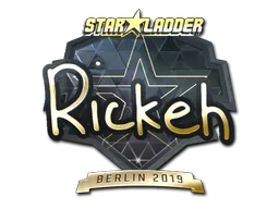 Sticker Rickeh (Gold) | Berlin 2019 - Preço e onde comprar no CS2
