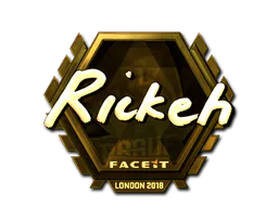 Sticker Rickeh (Gold) | London 2018 - Preço e onde comprar no CS2
