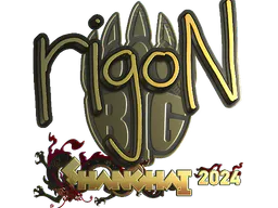 Sticker rigoN (Gold) | Shanghai 2024 - Preço e onde comprar no CS2