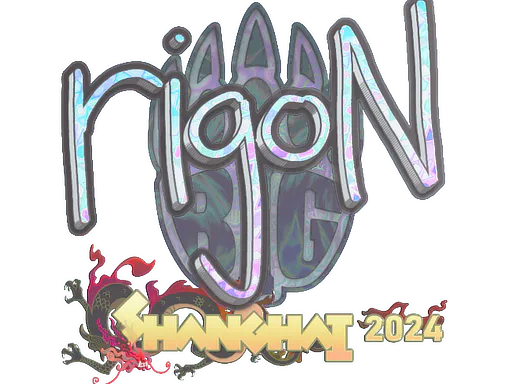 Sticker rigoN (Holo) | Shanghai 2024 - Preço e onde comprar no CS2