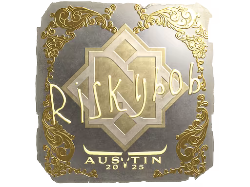 Sticker riskyb0b (Gold) | Austin 2025 - Preço e onde comprar no CS2