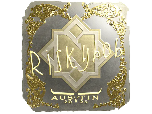 Sticker riskyb0b (Gold) | Austin 2025 - Preço e onde comprar no CS2