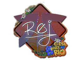 Sticker roeJ (Glitter) | Rio 2022 - Preço e onde comprar no CS2