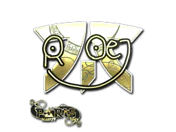 Sticker roeJ (Gold) | Paris 2023 - Preço e onde comprar no CS2