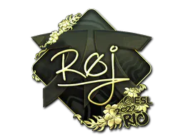 Sticker roeJ (Gold) | Rio 2022 - Preço e onde comprar no CS2