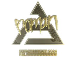 Sticker roman (Gold) | Copenhagen 2024 - Preço e onde comprar no CS2
