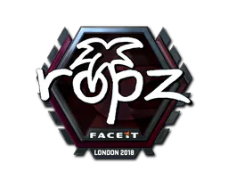 Sticker ropz (Foil) | London 2018 - Preço e onde comprar no CS2