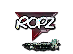 Sticker ropz (Glitter) | Antwerp 2022 - Preço e onde comprar no CS2