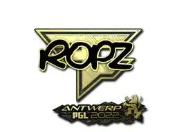 Sticker ropz (Gold) | Antwerp 2022 - Preço e onde comprar no CS2