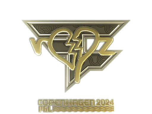 Sticker ropz (Gold) | Copenhagen 2024 - Preço e onde comprar no CS2