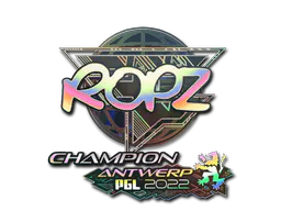 Sticker ropz (Holo, Champion) | Antwerp 2022 - Preço e onde comprar no CS2