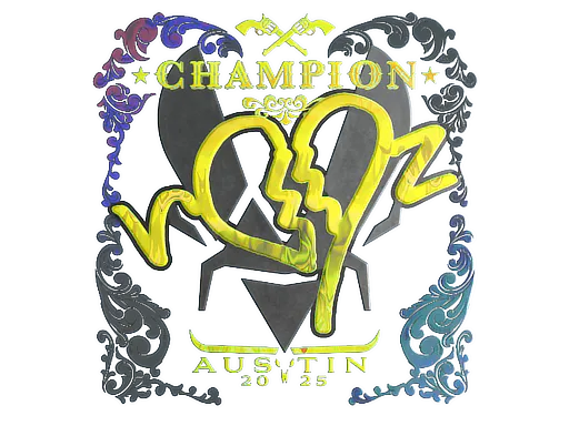 Sticker ropz (Holo, Champion) | Austin 2025 - Preço e onde comprar no CS2