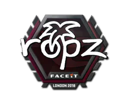 Sticker ropz | London 2018 - Preço e onde comprar no CS2