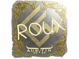 Sticker ROUX (Gold) | Austin 2025 - Preço e onde comprar no CS2