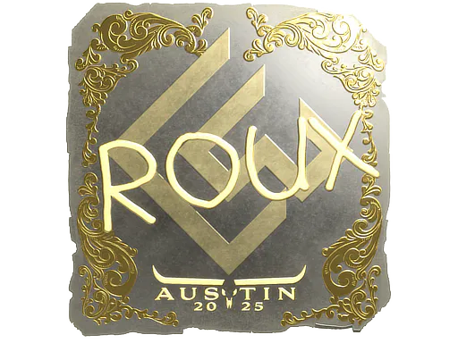 Sticker ROUX (Gold) | Austin 2025 - Preço e onde comprar no CS2